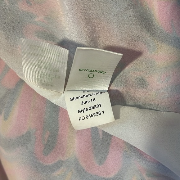 Lilly Pulitzer Lela Psychedelic Sunshine Silk Slip Double V-Neck Dress Small - Picture 9 of 15